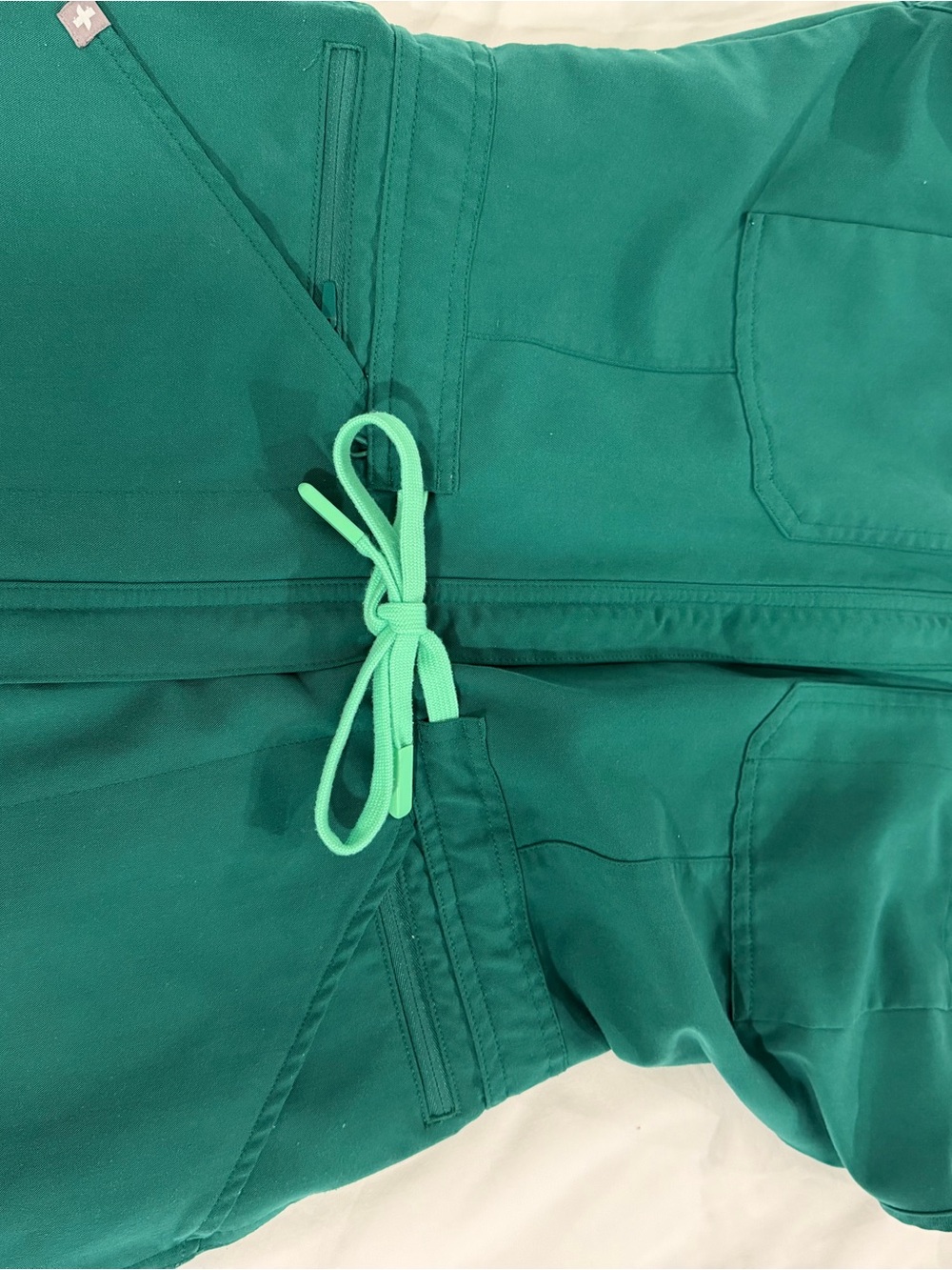 Figs Teal Drawstring Jogger Scrub Pants